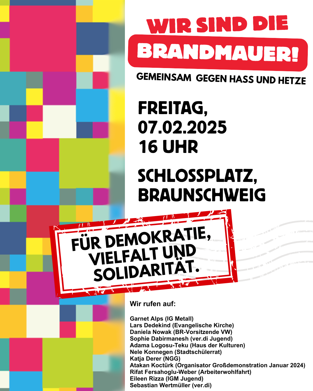 Du betrachtest gerade Wir sind die Brandmauer! Gemeinsam gegen Hass und Hetze